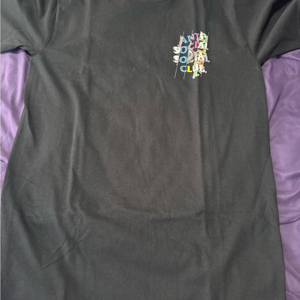 Anti Social Social Club Black Shirt with Pink Accents